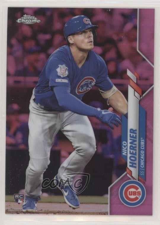 2020 Topps Chrome Pink Refractor Nico Hoerner #161 1o3