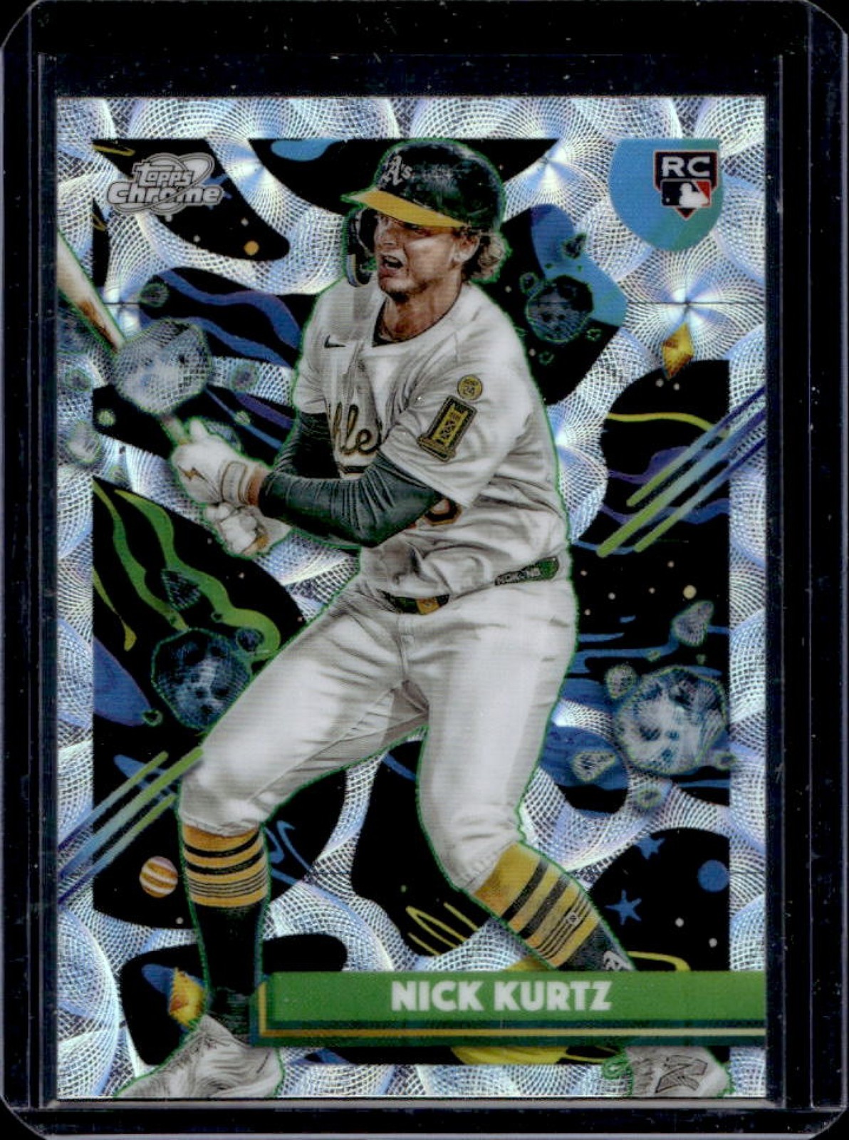 2025 Topps Cosmic Chrome Nick Kurtz RC Nucleus Refractor Rookie #183 Athletics