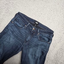 Paige Lennox Jeans Mens 30 Dark Blue Slim Fit Soft Stretch Made in USA Denim