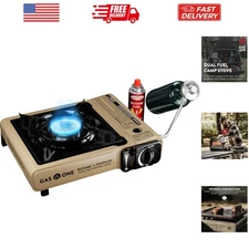 Propane or Butane Stove Dual Fuel Stove Portable Camping Stove - Patented - w...