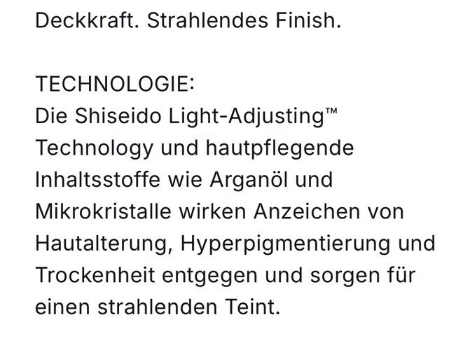 SHISEIDO SYNCHRO SKIN RADIANT LIFTING FOUNDATION 30ml **220 LINEN** - Bild 3 von 3