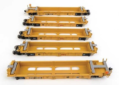 Walthers Mainline HO Scale Thrall 5-Unit Schienenwagen Well Car RTR DTTX #748192