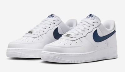Nike Air Force 1 '07 LV8 White/Midnight Navy Men's Low Top Sneaker IQ0407-100