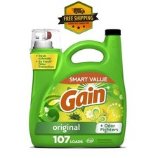 Original Scent Gain Liquid Laundry Detergent with Odor Fighters 154 fl oz 0.17 per gallon