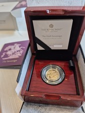King Charles III,2026 Royal Mint Yellow Gold Proof Half Sovereign