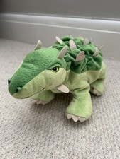 Ikea Green Dinosaur Reversible Egg Jattelik Ankylosaurus Plush Stuffed Animal