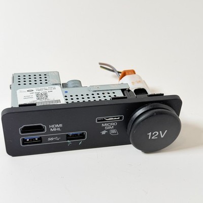 2018 LAND ROVER EVOQUE CONSOLE USB MICRO SIM SD CARD PORT OEM FW93-19E110-AE