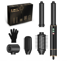5 in 1 Hair Styler  Dryer 110,000 RPM Ionic Auto-Wrap 3 Heat/3 Speed