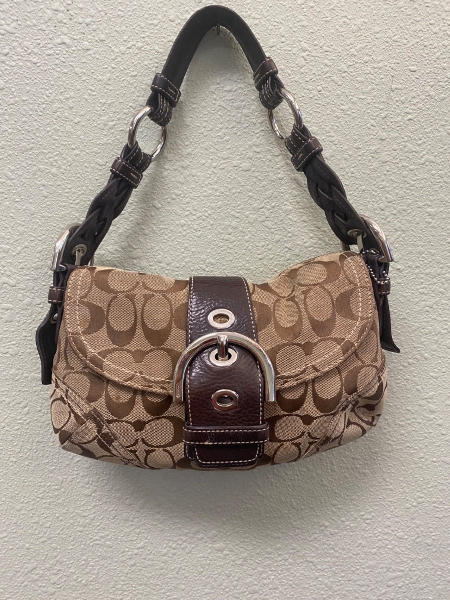 coach shoulder bag コーチ ソーホー シグネチャー Y2K Coach Vintage Y2K Soho Purse Shoulder Bag Signature Brown Canvas