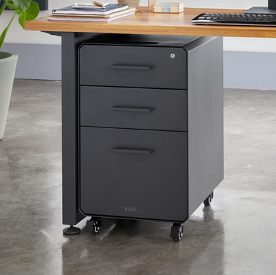 Vari File Cabinet Slate The personal filing and storage solution - NEW