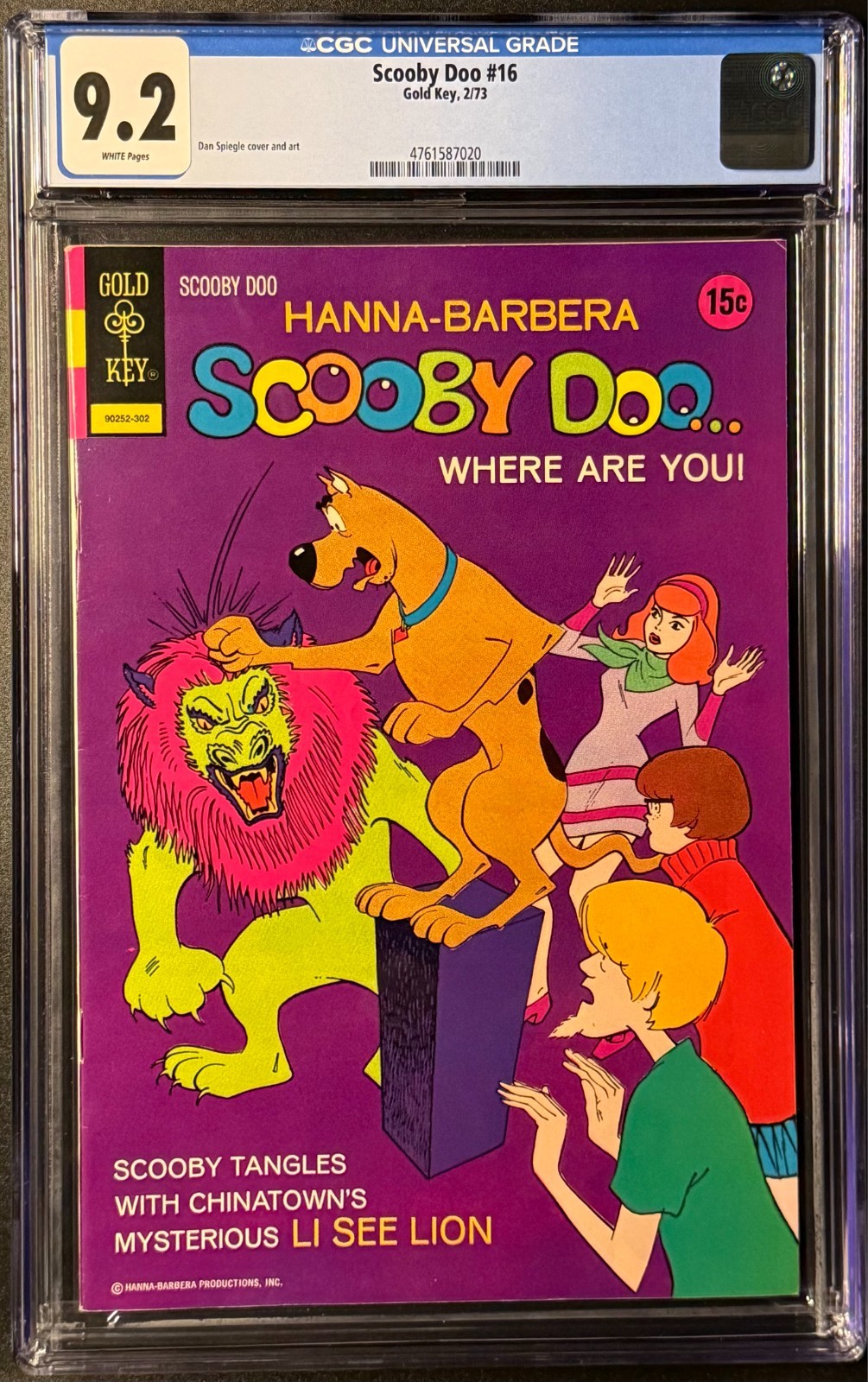 Hanna-Barbera Scooby Doo Where Are You! #16 (Western, 1973) CGC 9.2 WP Gold Key