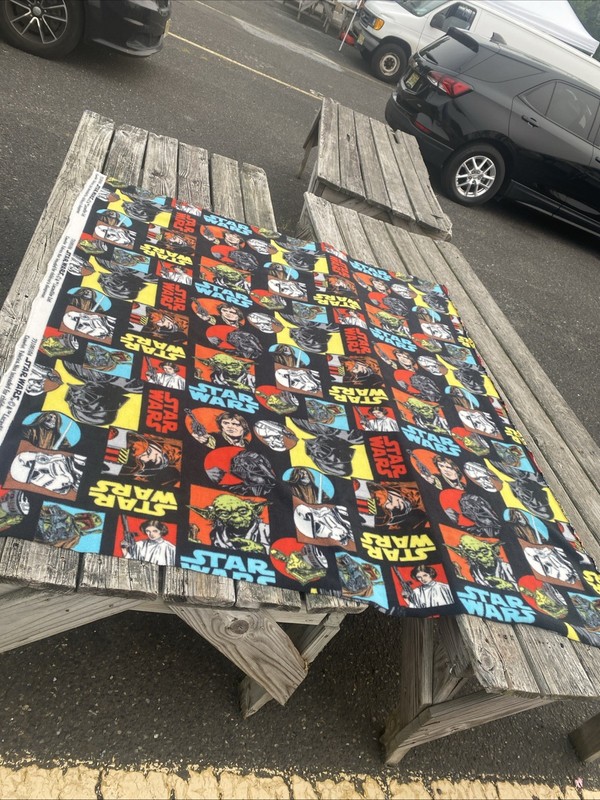 vintage star wars blanket throw 68 X 61