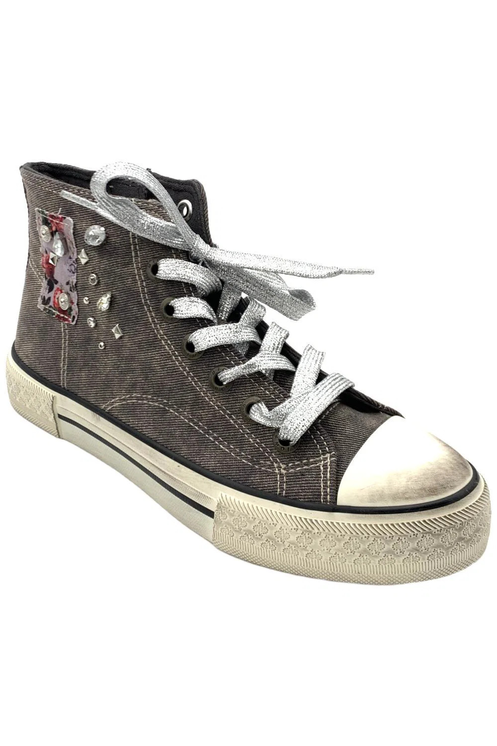 Blowfish Malibu Womens Kimber-Hi Sneaker Grey 6590₽