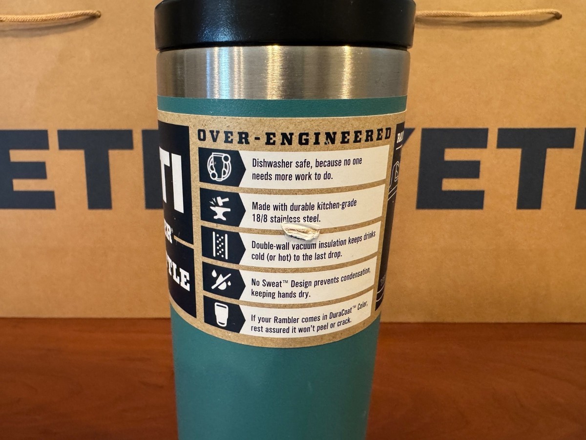 BRAND NEW* YETI ***RIVER GREEN*** 18oz RAMBLER 2019 BOTTLE - RARE