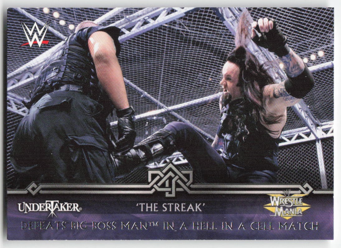 2014 Topps WWE Road to Wrestlemania The Streak Undertaker #8-0