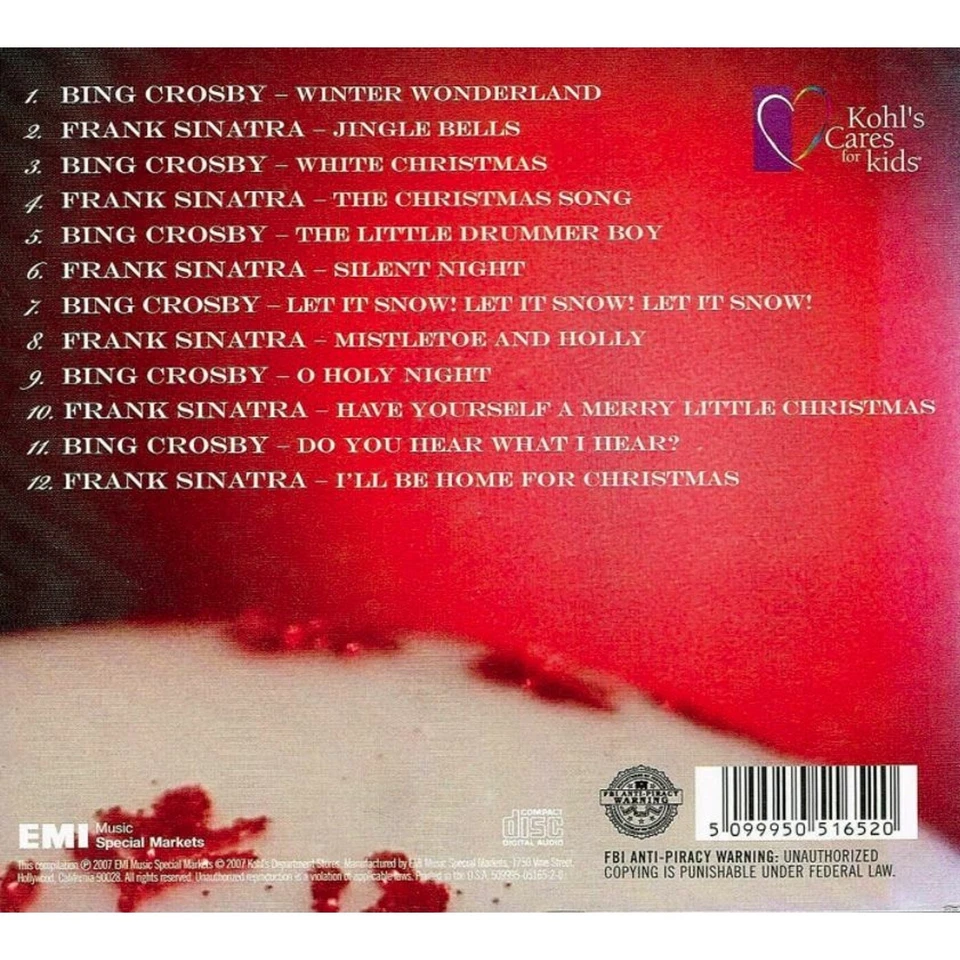 Season's Greetings from Frank Sinatra & Bing Crosby Christmas (CD, 2007, EMI) Foto 2 de 2