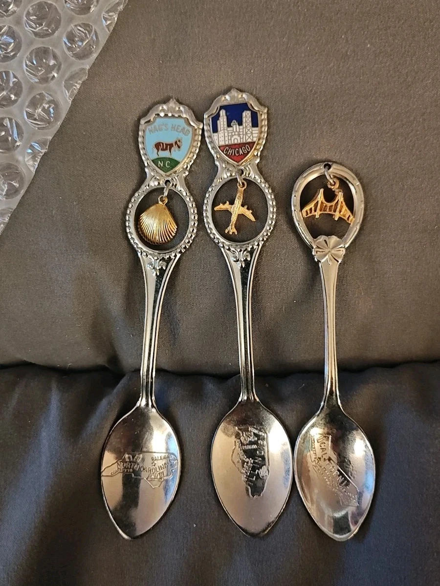 Shreve & Co. Antique US Sterling Silver Souvenir Spoons for sale