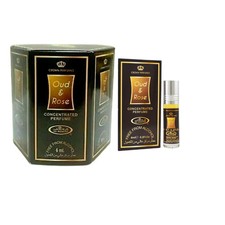 Oud & Rose -6ml (.2oz) Roll-on Perfume Oil by Al-Rehab (Box of 6)