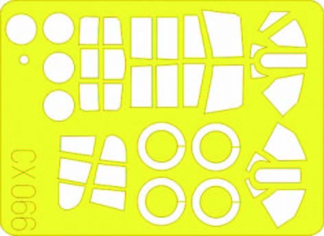 Eduard Accessories Cx066 - 1:72 P-40N/M Warhawk - Maskierfolie - Neu-image