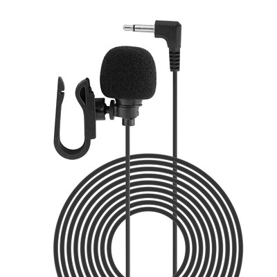1PC 3.5mm External Microphone For Car Radio Stereo Phone Call Audio mic Clear