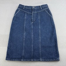 Vintage Cheryl Tiegs Women’s Sz 10/Missy Denim Pencil Skirt Western Made In USA