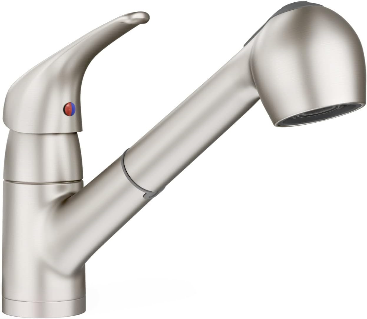 Brushed Nickel Pull-Out Kitchen Faucet - Stylish & Efficient 1.5 GPM Design