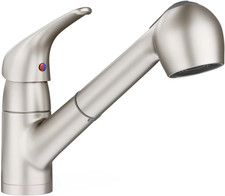 Brushed Nickel Pull-Out Kitchen Faucet - Stylish  Efficient 1.5 GPM Design