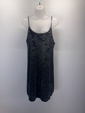 Victoria's Secret M/L Green Stretch Crushed Velvet Nightgown Slip Dress Lounge