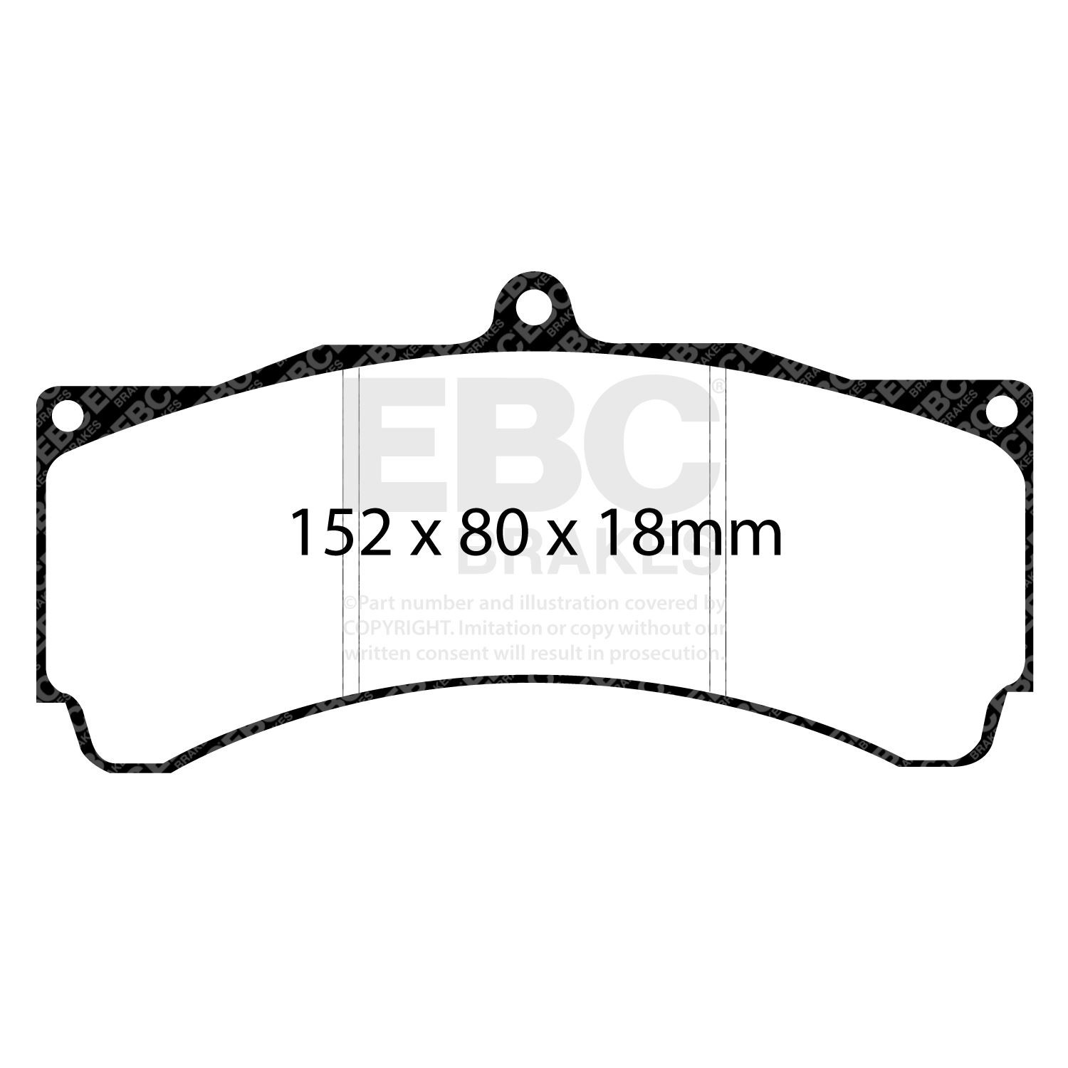 EBC DP4005R BRAKE PAD SET DISC BRAKE Front,Rear
