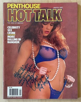PENTHOUSE HOT TALK (Jan/Feb 1992) Sexy Letters Fantasy Julia Hayes Cover SIGNED