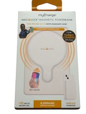 R8.N myCharge Mag Lock Magnetic Powerbank - Turbo Charge - 32hrs - 6Kmah - Pink