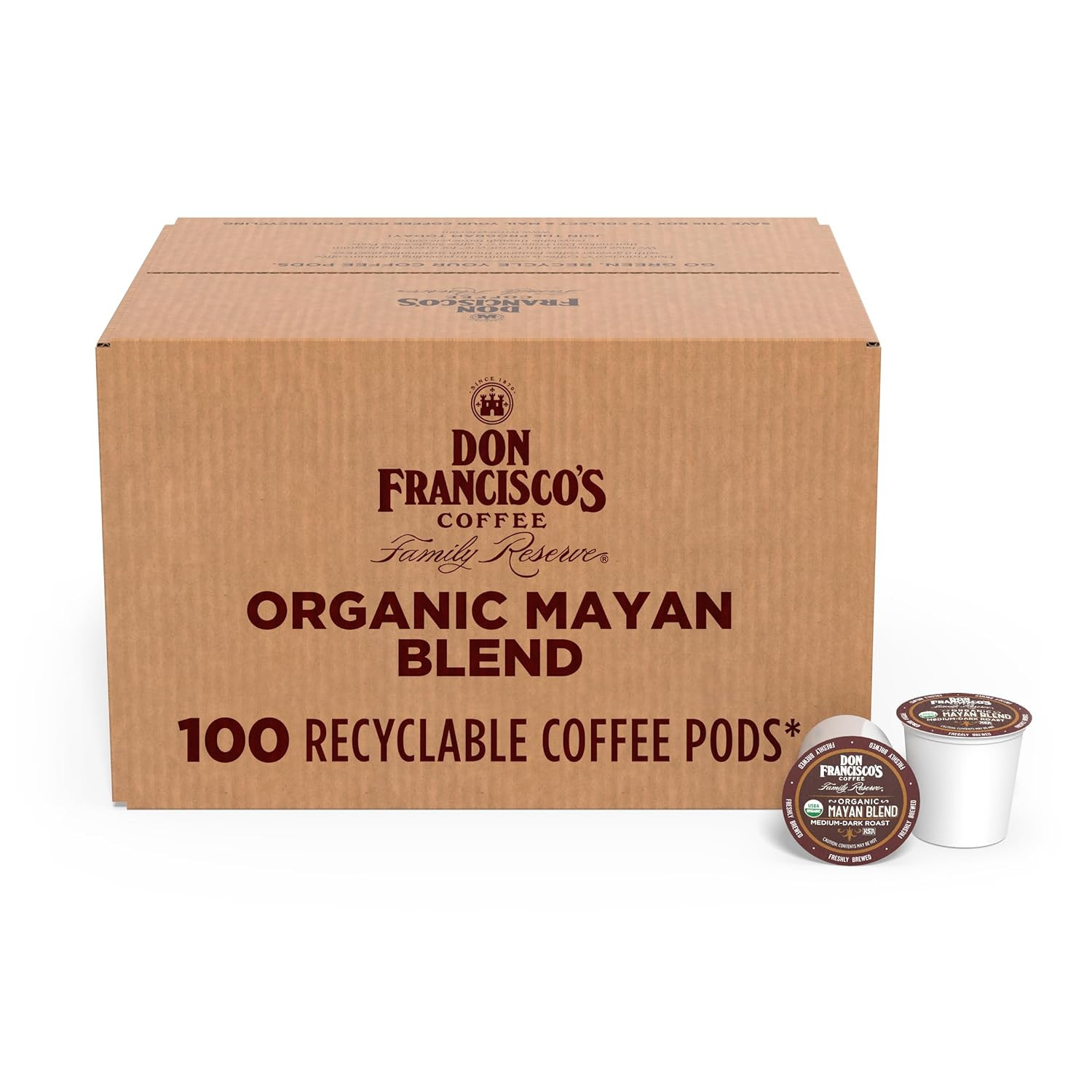 Kona Blend Coffee Pods, 100 Count, Medium Roast, Compatible with Keurig Brewers