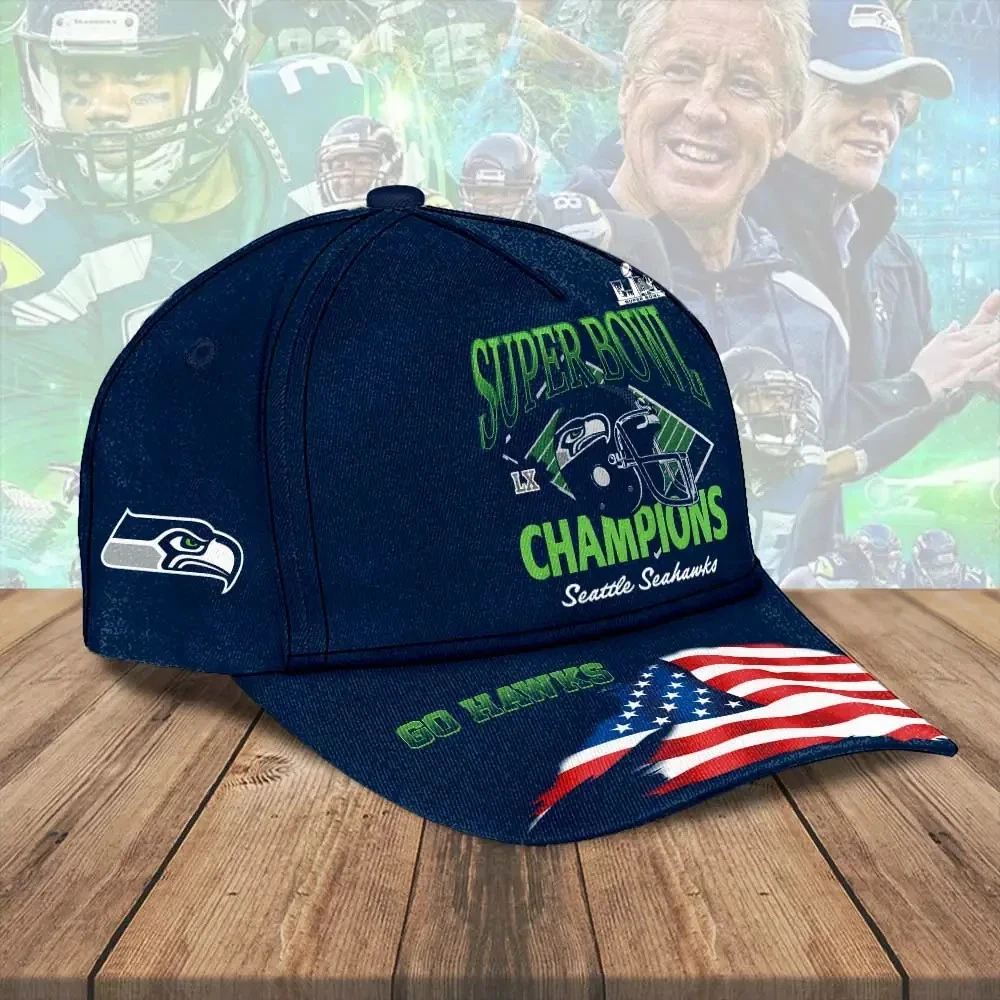 Seahawks 2025 SBowl LX Champions Classic Cap