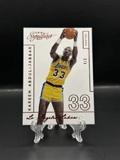 Kareem Abdul-Jabbar 2013-14 Panini Signatures Red /5 #275 HOF Los Angeles Lakers