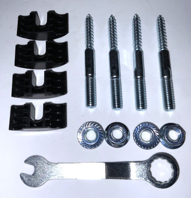 IKEA Double-threaded screws w/nuts for MALM Bed Frame 4 x 122998 +114254 +114334