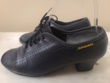 Supadance Cuban Heel Black Leather Women's Dance Shoes