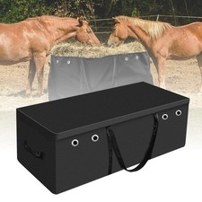 Hay Bale Storage Bag-600D Extra Large Horse Hay Bag Black Heavy Duty for Hors...
