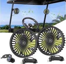 10L0L Golf Cart Fan Portable Fans USB Powered for Yamaha EZGO Club Car