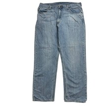 Wrangler Jeans W40 L32 Mens Light Blue Relaxed Straight Fit Baggy Denim (E)