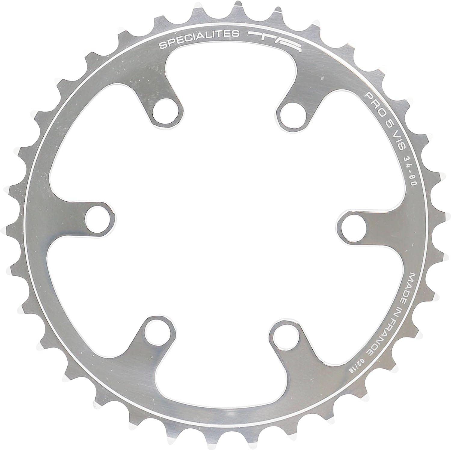 Spcialits TA Cyclotourist Pro 5 Vis Chainring InnerMiddle 34t Silver 10690₽