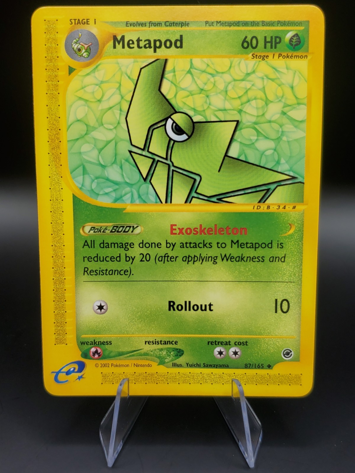 Metapod 87/165 Uncommon Pokemon TCG Expedition Base Set NM