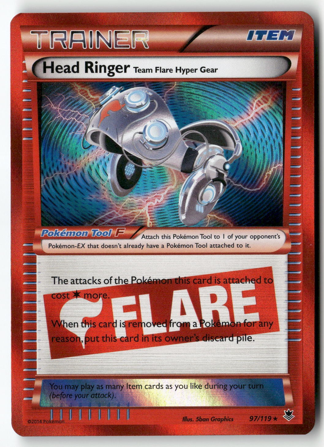 Head Ringer [PHF - 97/119] Holofoil Holo Rare XY - Phantom Forces EN MP