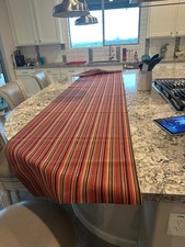Earth Tone Sunbrella Fabric- Panel Remnant-Dorsett Cherry-Great for Pillows