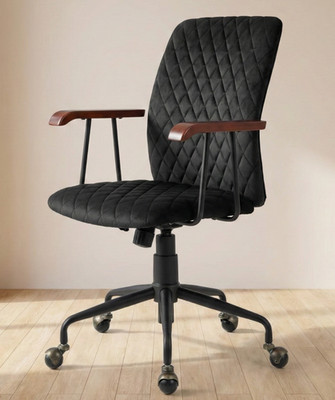 Schwarzer Samt Drehstuhl Bürostuhl Eames Stil Samt - Angebot senden & sparen