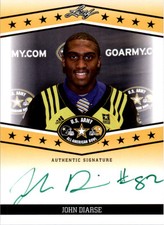 2013 Leaf Army All-American Bowl Tour AUTO Green Ink #TAJD2 John Diarse 20/25
