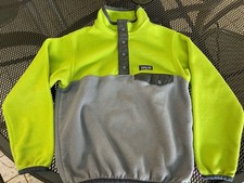 Boys Patagonia Synchilla Fleece 5-6 Green Grey