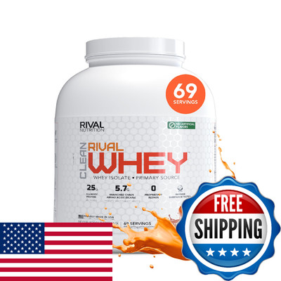 Rival Nutrition Clean Rival Whey Salted Caramel Protein Powder I Whey Isolate