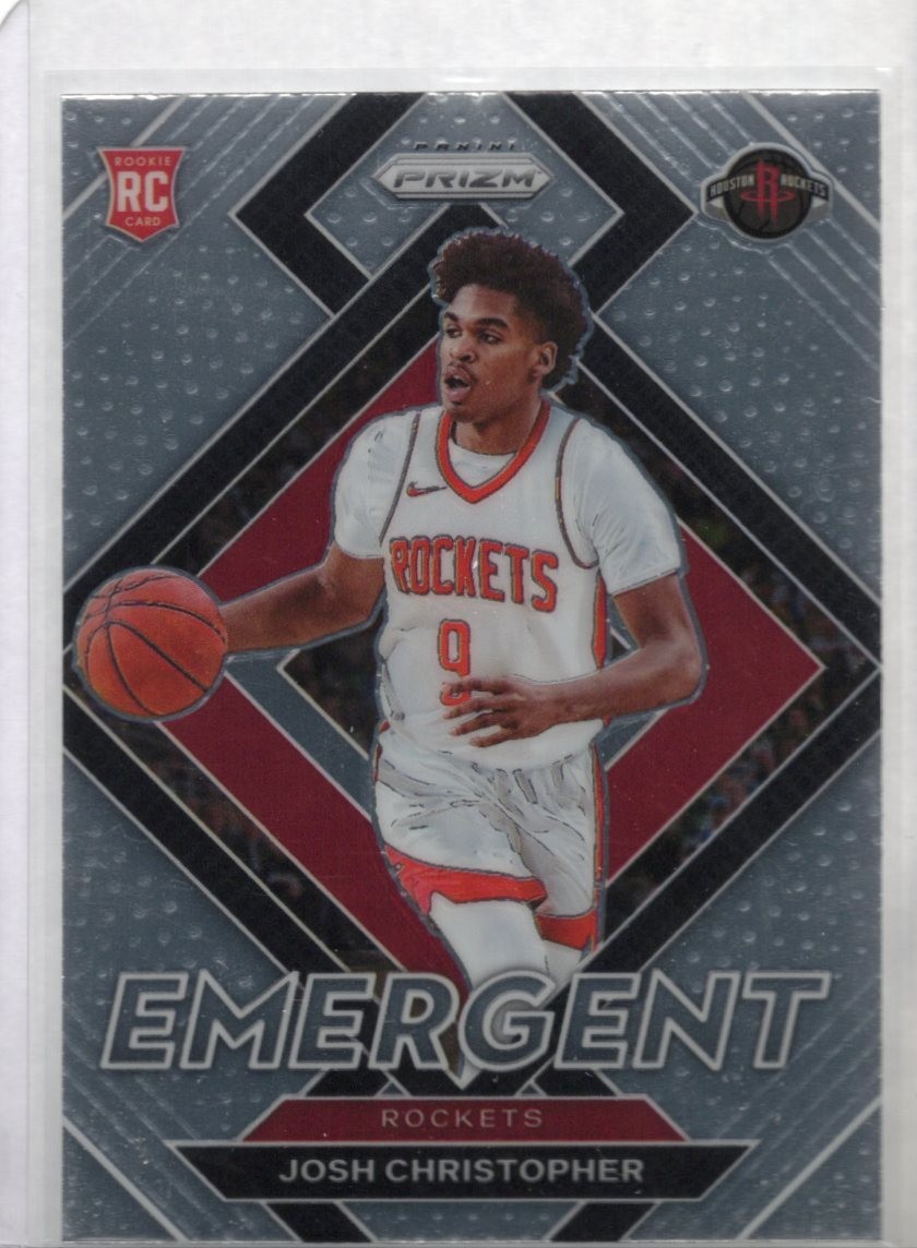 2021-22 Panini Prizm Josh Christopher Emergent Rookie #24 Houston Rockets RC