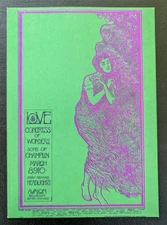 FD 109 Love Congress Wonders Sons Champlin Avalon Family Dog Postcard Handbill 