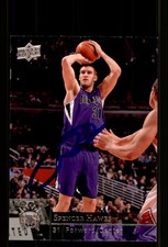 Signed Basketball Card Auto Spencer Hawes 2009-10 Upper Deck #166 Kings